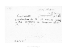 Gaczkowo. Files of Nur district in the Middle Ages. Files of Historico-Geographical Dictionary of Masovia in the Middle Ages