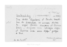 Kuleszki Duże, now part of village Kuleszki-Nienałty. Files of Nur district in the Middle Ages. Files of Historico-Geographical Dictionary of Masovia in the Middle Ages