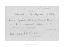 Podg&oacute;rze-Gazdy. Files of Nur district in the Middle Ages. Files of Historico-Geographical Dictionary of Masovia in the Middle Ages
