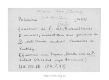 Pułazie. Files of Nur district in the Middle Ages. Files of Historico-Geographical Dictionary of Masovia in the Middle Ages