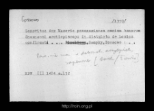 Kossowo. Files of Sochaczew district in the Middle Ages. Files of Historico-Geographical Dictionary of Masovia in the Middle Ages
