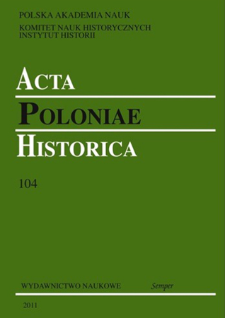 Acta Poloniae Historica T. 104 (2011), Reviews