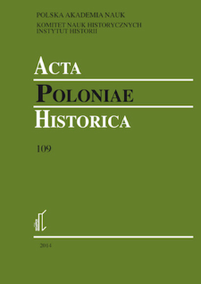 Acta Poloniae Historica. T. 109 (2014), Short notes