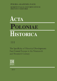 ‘Multiple Sonderwegs’ : The Specificity of Historical Development of East Central Europe in the Nineteenth and Twentieth Century (Introductory Remarks)