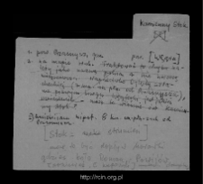 Kamienny Stok. Files of Przasnysz district in the Middle Ages. Files of Historico-Geographical Dictionary of Masovia in the Middle Ages
