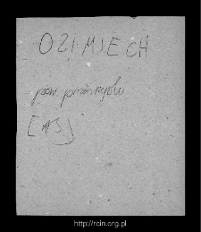 Ożumiech. Files of Przasnysz district in the Middle Ages. Files of Historico-Geographical Dictionary of Masovia in the Middle Ages