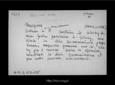 Przejmy. Files of Przasnysz district in the Middle Ages. Files of Historico-Geographical Dictionary of Masovia in the Middle Ages