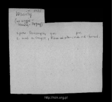 Wasiły-Zygny. Files of Przasnysz district in the Middle Ages. Files of Historico-Geographical Dictionary of Masovia in the Middle Ages