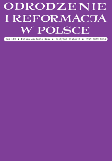 On the relationship between the Antitrinitarians in Poland and in Nürnberg: a letter addressed to Ernst Soner