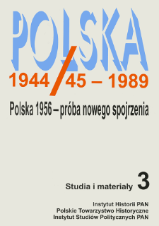 Polska 1944/45-1989 : studia i materiały 3 (1997), Słowo od redakcji