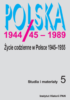 Życie codzienne w Warszawie w okresie Planu Sześcioletniego