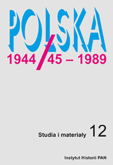 Historia powodzi w Polsce 1945–1989 : prolegomena do badań