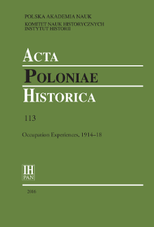 Acta Poloniae Historica. T. 113 (2016), Strony tytułowe, spis treści
