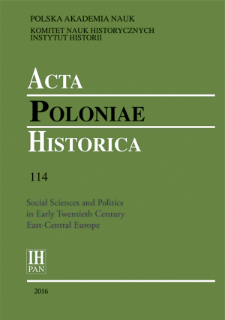 Acta Poloniae Historica T. 114 (2016), Title pages, Contents