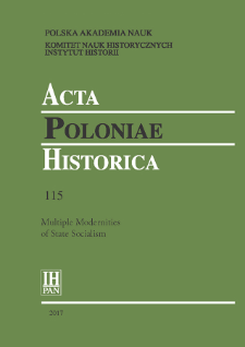 Acta Poloniae Historica T. 115 (2017), Strony tytułowe, Spis treści