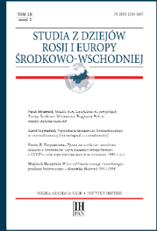 Studia z Dziejów Rosji i Europy Środkowo-Wschodniej T. 52 z. 2 (2017), Artykuły recenzyjne i recenzje
