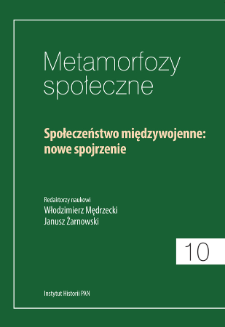 Społeczeństwo międzywojenne : nowe spojrzenie. Wstęp