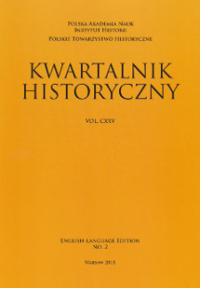 Kwartalnik Historyczny, Vol. 125 (2018) English-Language Edition No. 2, Reviews