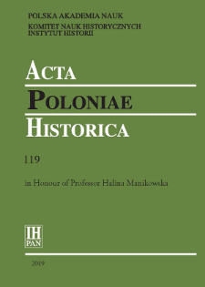 Acta Poloniae Historica T. 119 (2019), Title pages, Contents