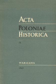 Acta Poloniae Historica T. 9 (1963), Comptes rendus