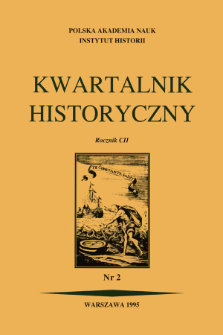 Kwartalnik Historyczny R. 100 nr 2 (1993)