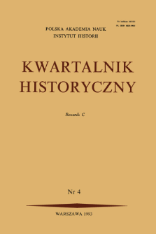 Kwartalnik Historyczny R.100 nr 4 (1993)