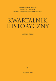 Kwartalnik Historyczny R. 126 nr 4 (2019)