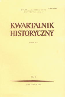Kwartalnik Historyczny R. 91 nr 2 (1984)