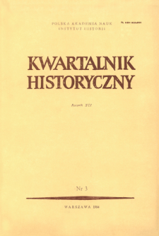 Kwartalnik Historyczny R. 91 nr 3 (1984)