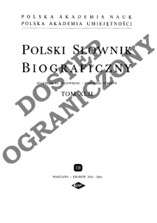 Polski słownik biograficzny T. 42 (2003-2004), Stanisław, książę mazowiecki - Stawiarski Seweryn