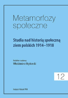 Studia nad historią społeczną ziem polskich 1914-1918