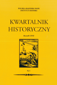 Kwartalnik Historyczny R 117 nr 1 (2010)
