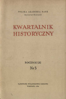 Kwartalnik Historyczny R. 61 nr 3 (1954)