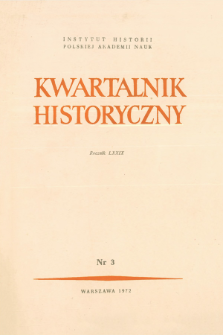 Kwartalnik Historyczny R. 79 nr 3 (1972)