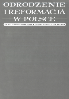Odrodzenie i Reformacja w Polsce T. 53 (2009), Przekłady z język&oacute;w klasycznych