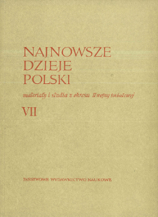 Najnowsze Dzieje Polski : materiały i studia z okresu II wojny światowej T. 7 (1963), Informacje