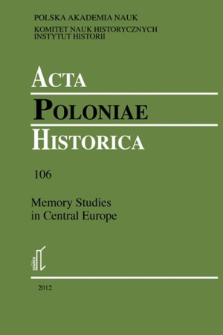 Acta Poloniae Historica. T. 106 (2012)