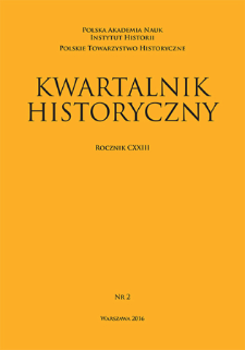 Kwartalnik Historyczny R. 123 nr 2 (2016)