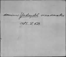 Kartoteka Słownika staropolskich nazw osobowych; Jadw - Jag