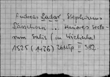 Kartoteka Słownika staropolskich nazw osobowych; Lach - Łysz