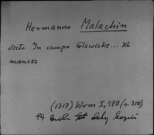 Kartoteka Słownika staropolskich nazw osobowych; Mal - Mał