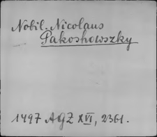 Kartoteka Słownika staropolskich nazw osobowych; Pękosz - Pf