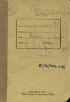 Zeszyty z badań gwarowych; E/16