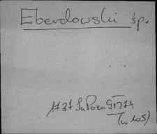 Kartoteka Słownika Antroponimii Polski od XVI do XVIII w.; E, F