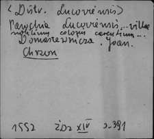 Kartoteka Antroponimii Polski od XVI do XVIII w.; C; Chrz - Cw