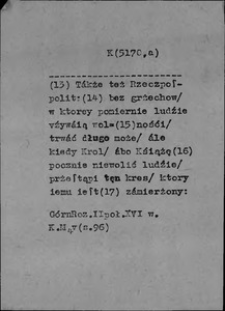 Kartoteka Słownika polszczyzny XVI w.; Źr&oacute;dło; OrzQuin b. n. os.