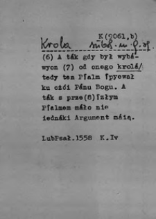 Kartoteka Słownika polszczyzny XVI w.; Źr&oacute;dło; LubPsał. subst.2