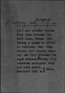 Kartoteka Słownika polszczyzny XVI w.; Źr&oacute;dło; Marchołt adj.,pron.,subst.,verb.