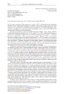 Folia onomastica Croatica, knj. 28, czerwony. Anđela Frančić. Zagrzeb 2019, 276 s.