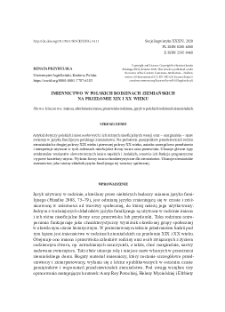 Names in Polish Landowners&rsquo;s Families at the turn of the 19th and 20th Centuries